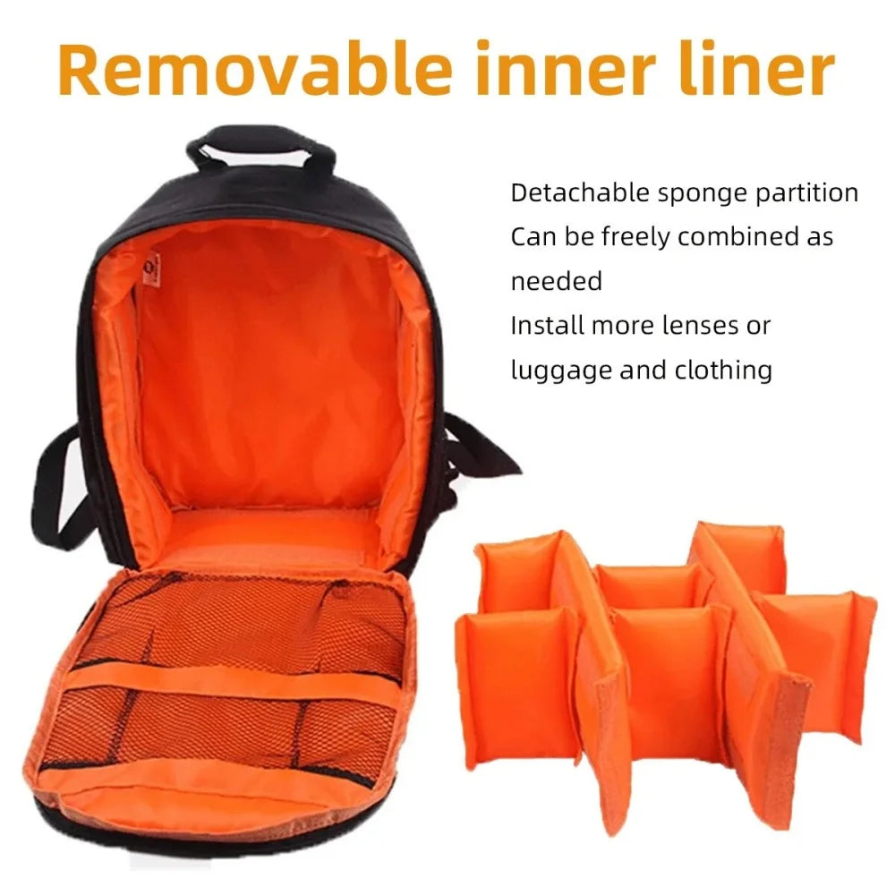 Multi-Functional Outdoor Camera Backpack Video Digital Shoulder Camera Bag Waterproof Camera Photo Bag Case for DSLR Sony