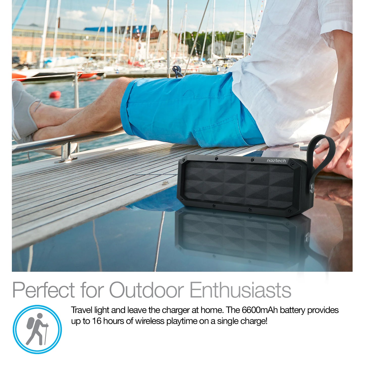Naztech Soundbrick Wireless Speaker Black (13896-HYP)