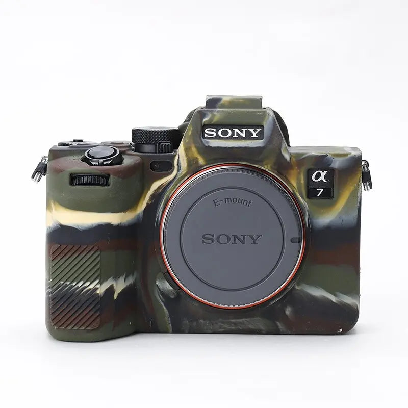 A7M4 Silicone Armor Skin Case Body Cover Protector Mirrorless Camera Bag for Sony A7 IV A7IV ILCE-7M4