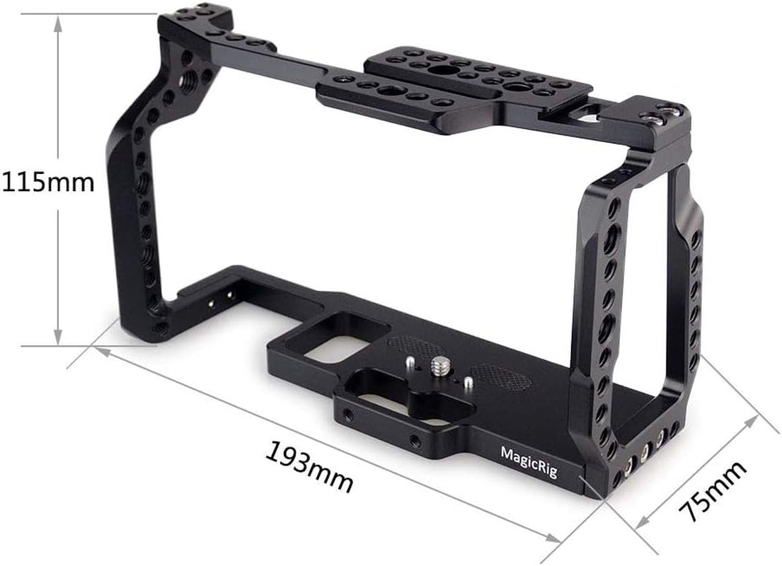 BMPCC 4K /BMPCC 6K Camera Cage with Cold Shoe for Blackmagic Design Pocket Cinema Camera 4K & 6K