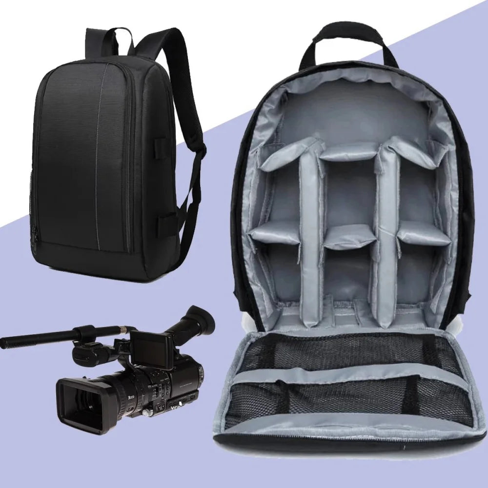 Multi-Functional Outdoor Camera Backpack Video Digital Shoulder Camera Bag Waterproof Camera Photo Bag Case for DSLR Sony