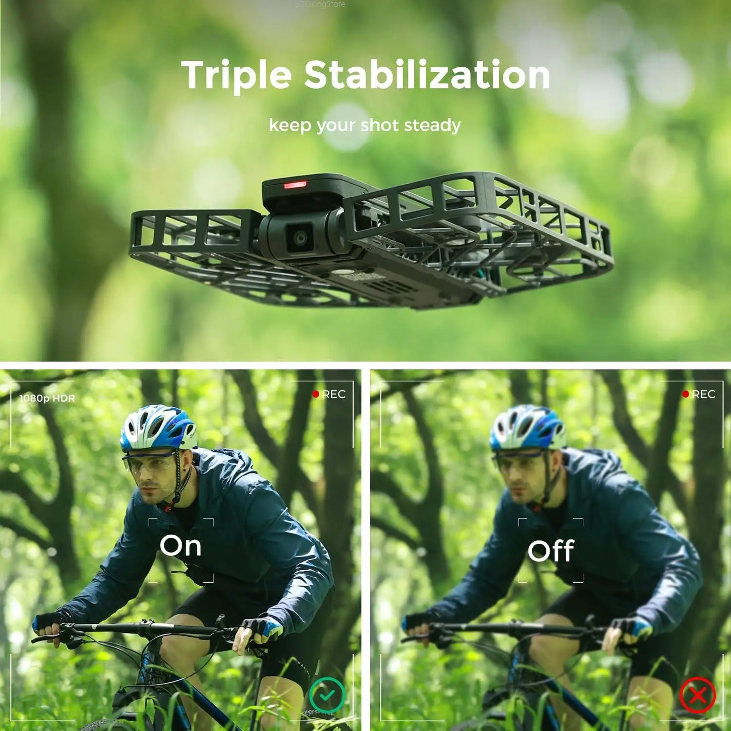 Hover Camera Hoverair Ultra-Light Foldable Portable Unlock Advanced Shots Camera Mini Sport Camera for Outdoor Photography