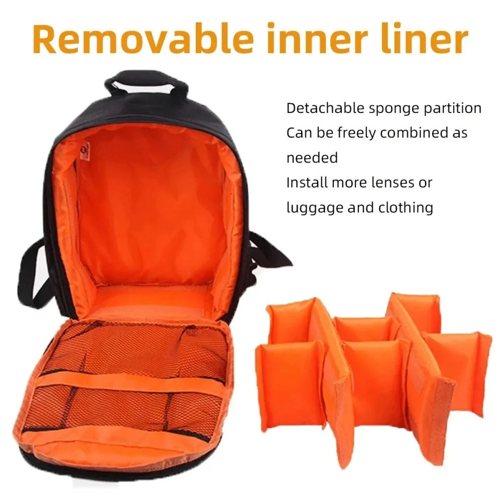 Multi-Functional Outdoor Camera Backpack Video Digital Shoulder Camera Bag Waterproof Camera Photo Bag Case for DSLR Sony