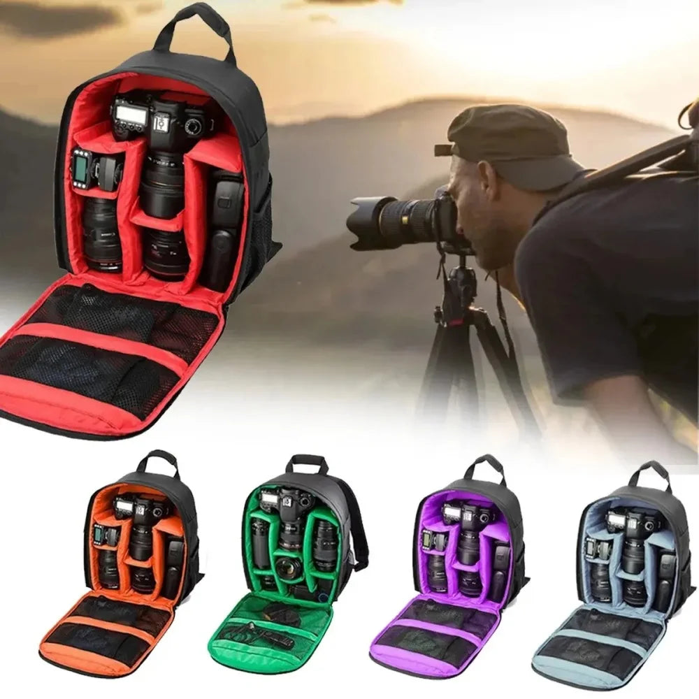 Multi-Functional Outdoor Camera Backpack Video Digital Shoulder Camera Bag Waterproof Camera Photo Bag Case for DSLR Sony