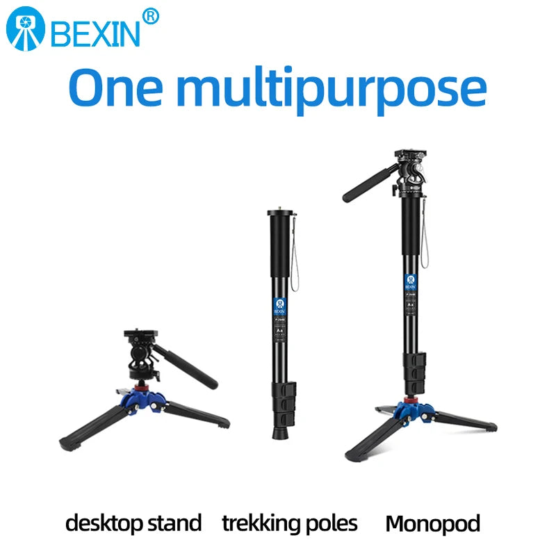 Lightweight Monopod Aluminium DSLR Camera Tripod Camera Mount Adapter Support Monopod for Nikon Sony Camera