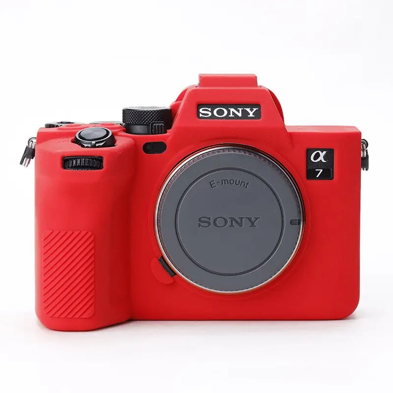 A7M4 Silicone Armor Skin Case Body Cover Protector Mirrorless Camera Bag for Sony A7 IV A7IV ILCE-7M4