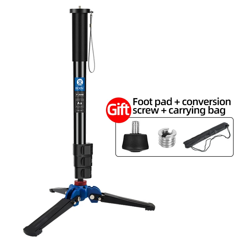 Lightweight Monopod Aluminium DSLR Camera Tripod Camera Mount Adapter Support Monopod for Nikon Sony Camera