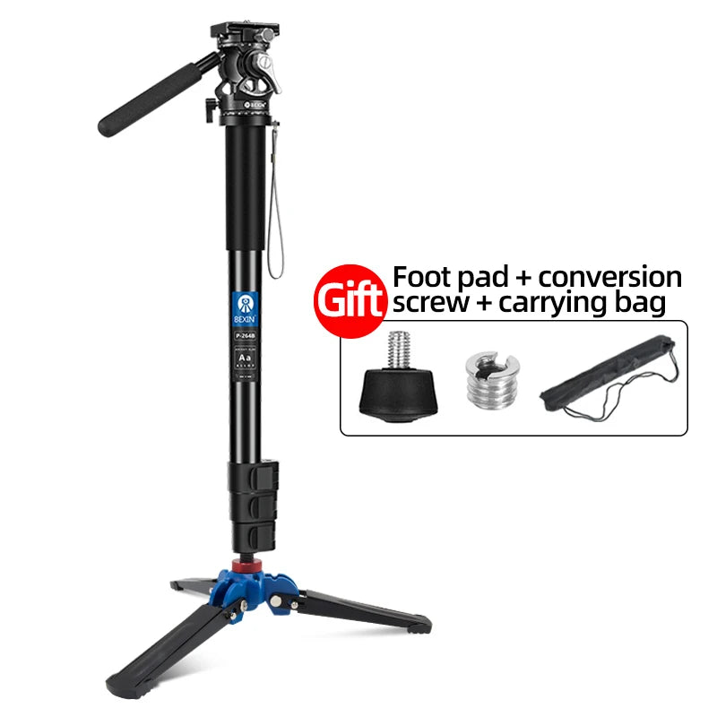 Lightweight Monopod Aluminium DSLR Camera Tripod Camera Mount Adapter Support Monopod for Nikon Sony Camera