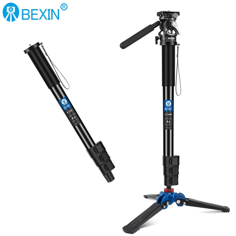 Lightweight Monopod Aluminium DSLR Camera Tripod Camera Mount Adapter Support Monopod for Nikon Sony Camera