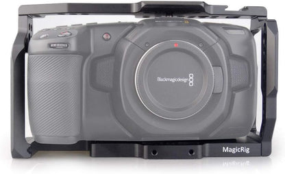 BMPCC 4K /BMPCC 6K Camera Cage with Cold Shoe for Blackmagic Design Pocket Cinema Camera 4K & 6K