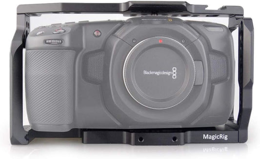 BMPCC 4K /BMPCC 6K Camera Cage with Cold Shoe for Blackmagic Design Pocket Cinema Camera 4K & 6K